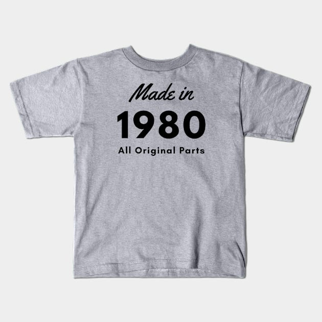 Made in 1980 Kids T-Shirt by monkeyflip